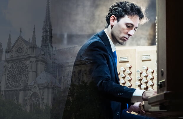 Vincent Dubois, Titularorganist der Notre-Dame de Paris, konzertiert am 20. Oktober im Lauffener Pauluszentrum im Rahmen des deutsch-französischen Kulturjahrs. (Foto: Klara Beck)