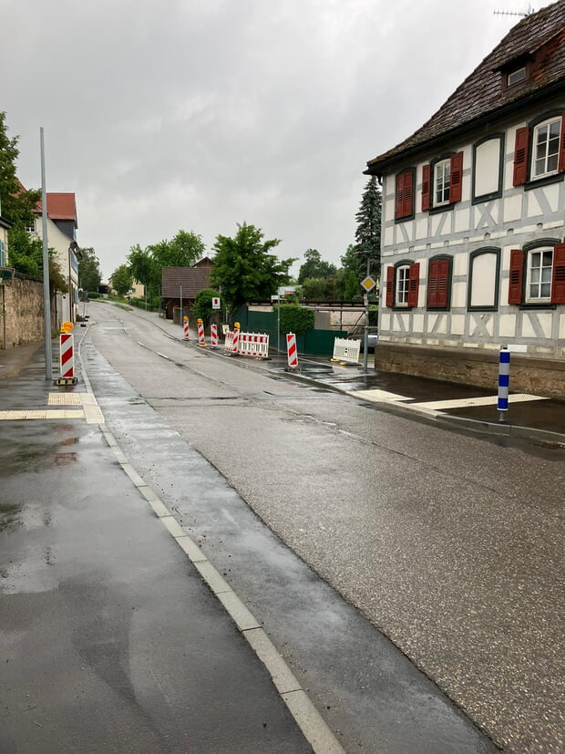 Fußgängerüberquerung an der Dammstraße über die Nordheimer Straße