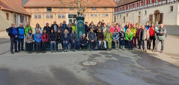 Eine Wandergruppe war bei der Sternbergrunde und zum Landesgestüt Marbach dabei