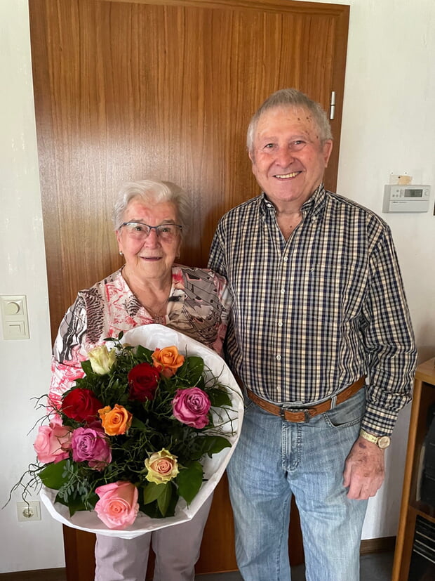 Rosemarie und Walter Fritz Löw durften das seltene Fest der Eisernen Hochzeit feiern