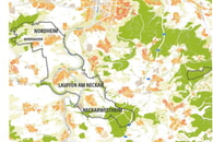 Übersichtskarte der Vereinbarten Verwaltungsgemeinschaft Lauffen a.N. Nordheim Neckarwestheim