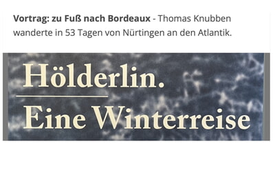 Vortrag: In 53 Tagen zu Fuß nach Bordeaux