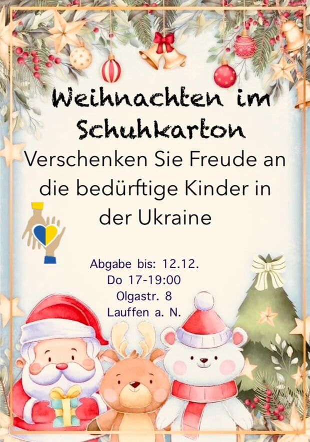 Weihnachten m Schuhkarton