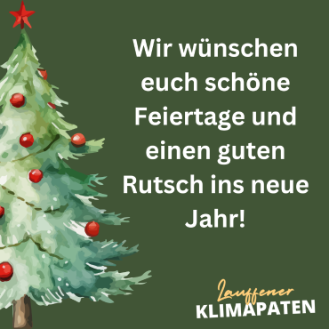 Weihnachtsgruß der Lauffener Klimapaten