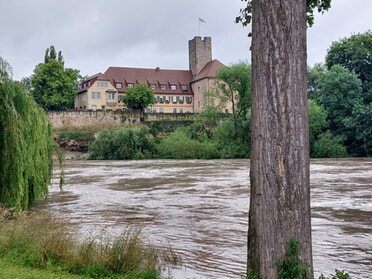 01.06.2024 - Hans-Peter Schwarz - Rathausburg mit Hochwasser